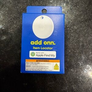 White Wearable Locator with Apple Find My Compatibility